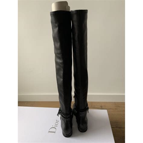 dior leather boots